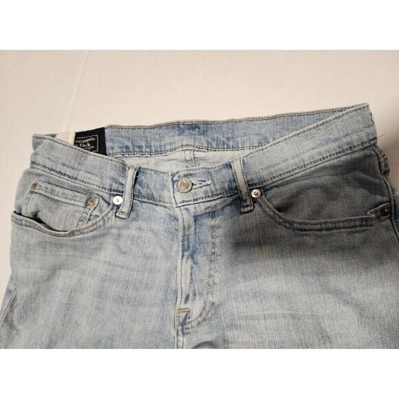 Abercrombie & Fitch Langdon Skinny Stretch Blue Denim Jeans Mens Size 31 x 32 - Picture 10 of 12
